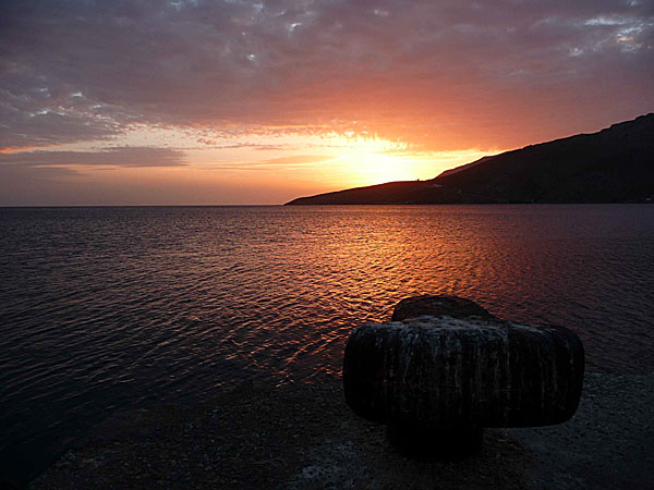 I september går solen upp strax efter klockan sju på Tilos.