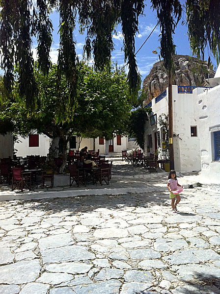 Torg i Chora.  Amorgos.