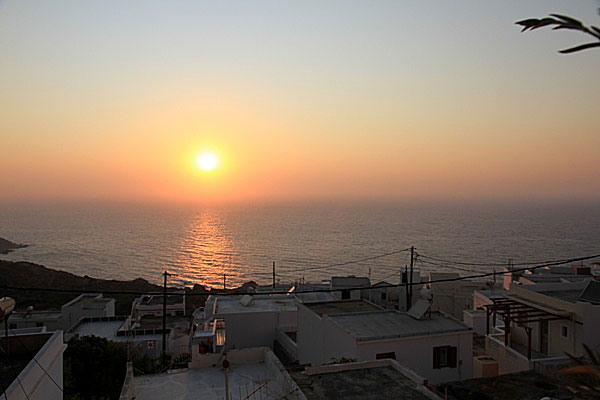 Solnedgång i Mesohori på Karpathos.