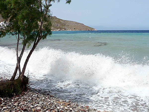 Blåsigt på Tilos. 