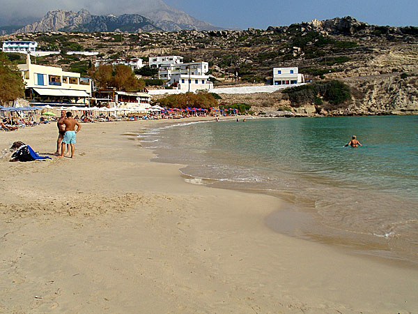 Stranden i Lefkos. Karpathos.