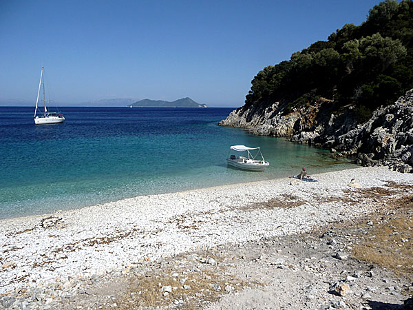 Marmaka beach. Ithaka.