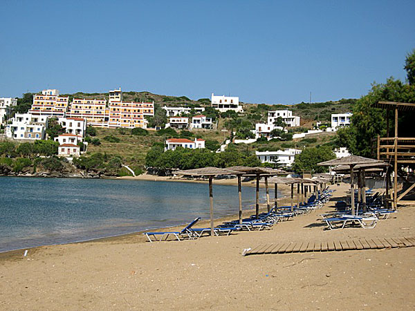 Andros. Stranden i Batsi.