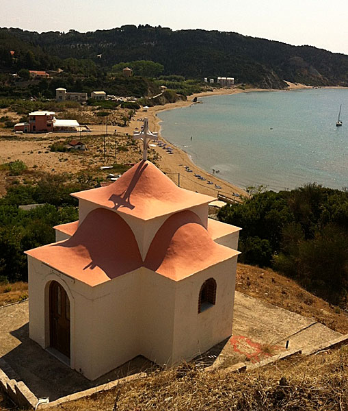 Erikousa beach. Grekland.