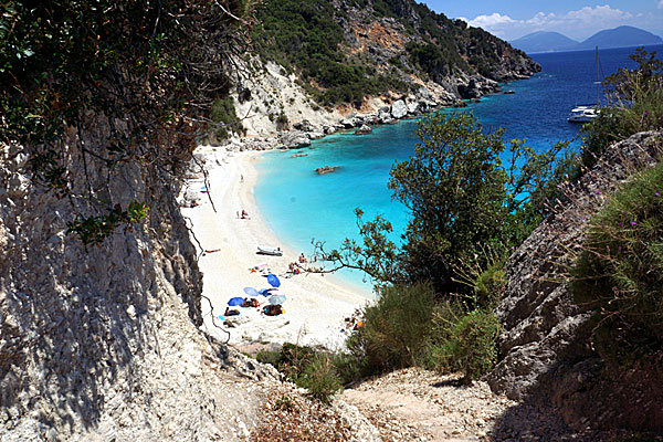 Agiofili beach. Lefkas.