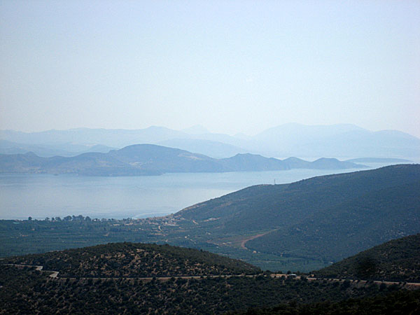 Vägen mellan Nafplio och Tripoli.