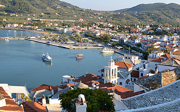 Kastro i Skopelos stad.