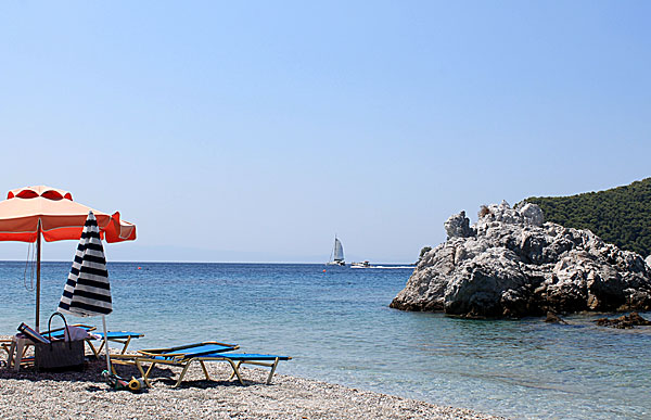 Milia beach på Skopelos.