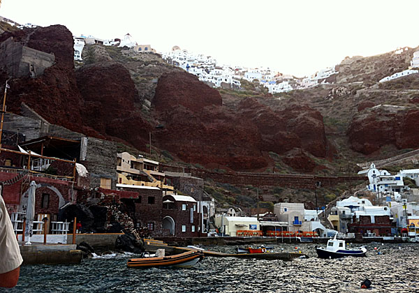 Ammoudi och Oia. Santorini.