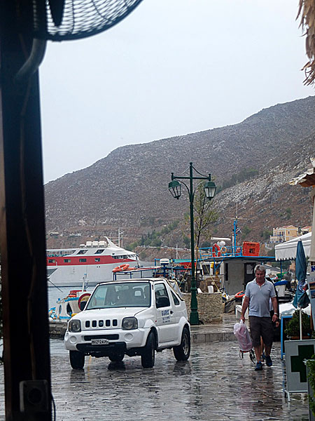 Regn på Symi.