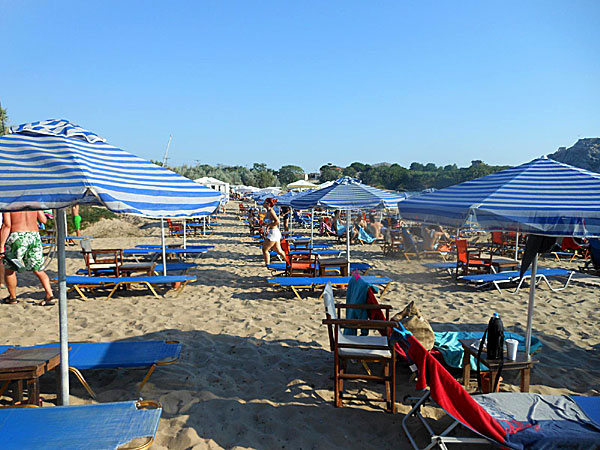 Strand i Myrina på Limnos.