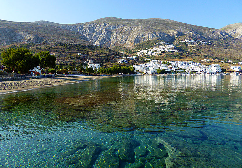 Resa till Egiali och Katapola på Amorgos i Grekland.